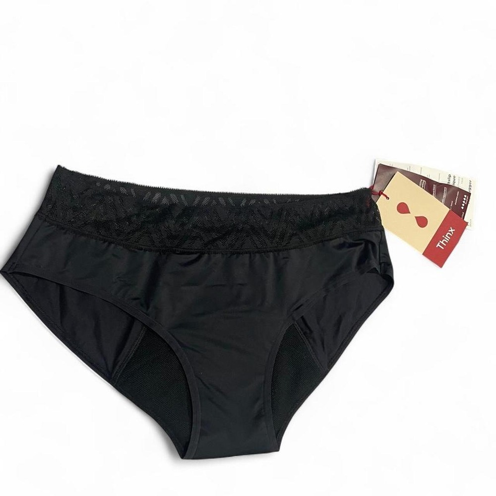 Thinx Black Lace High Waisted Period Underwear